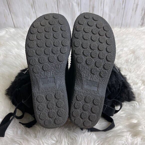 Sam Edelman Meiko Boots – Size 7 – Black Suede with Faux Fur - Picture 9 of 10